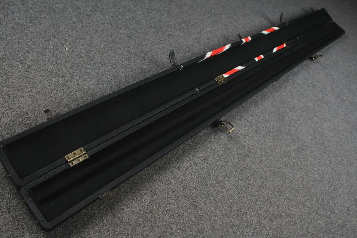 1 piece  leather snooker cue case with 2 slots WOODS CUES