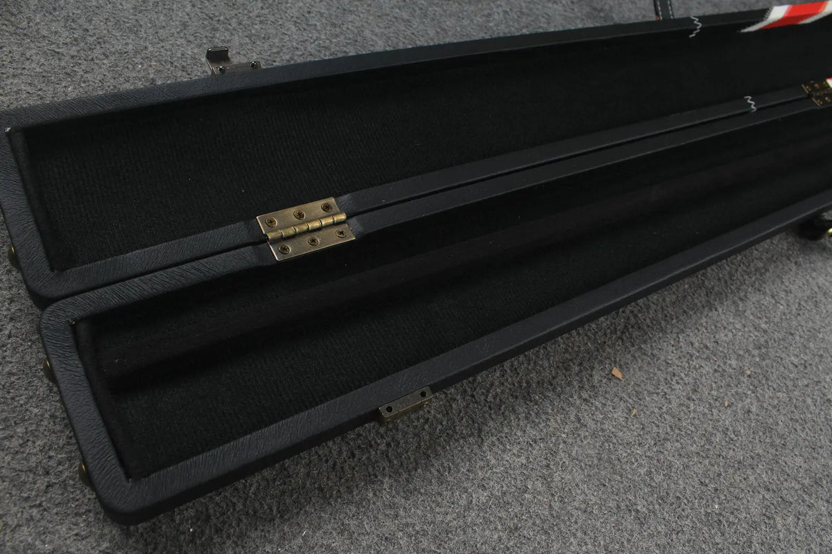 1 piece  leather snooker cue case with 2 slots WOODS CUES