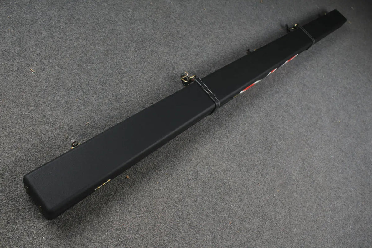 1 piece  leather snooker cue case with 2 slots WOODS CUES