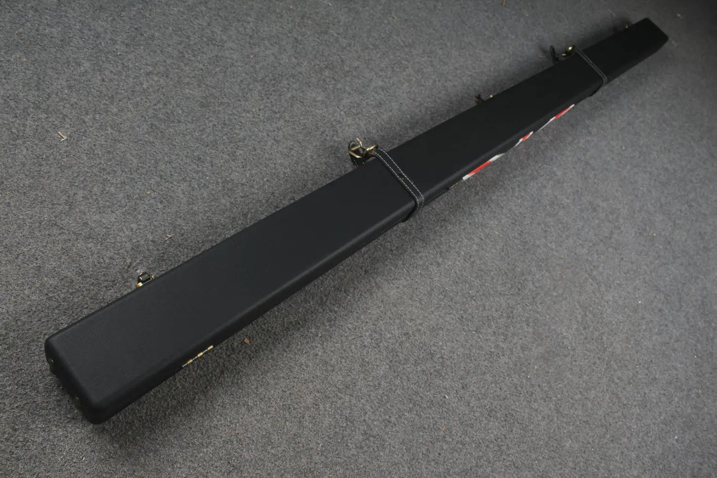 1 piece  leather snooker cue case with 2 slots WOODS CUES