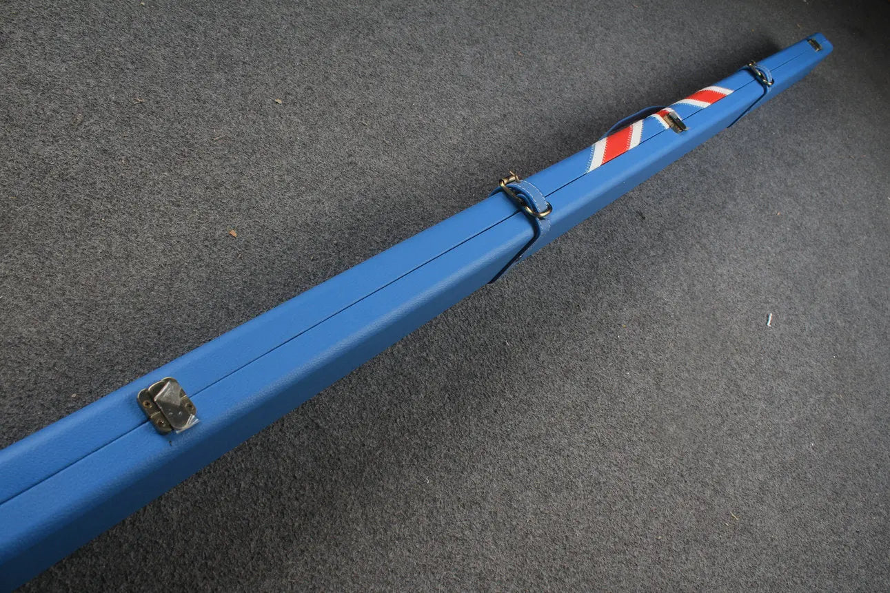 1 piece  leather snooker cue case with 2 slots WOODS CUES