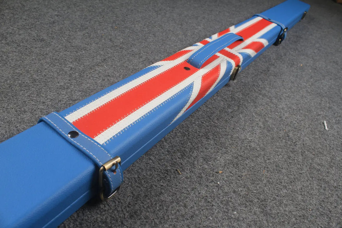 1 piece  leather snooker cue case with 2 slots WOODS CUES