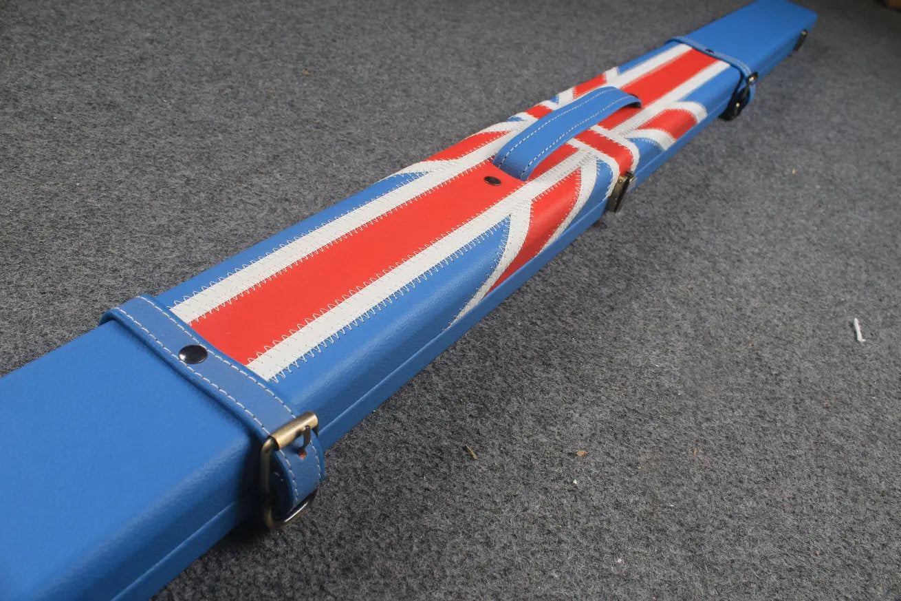 1 piece  leather snooker cue case with 2 slots WOODS CUES