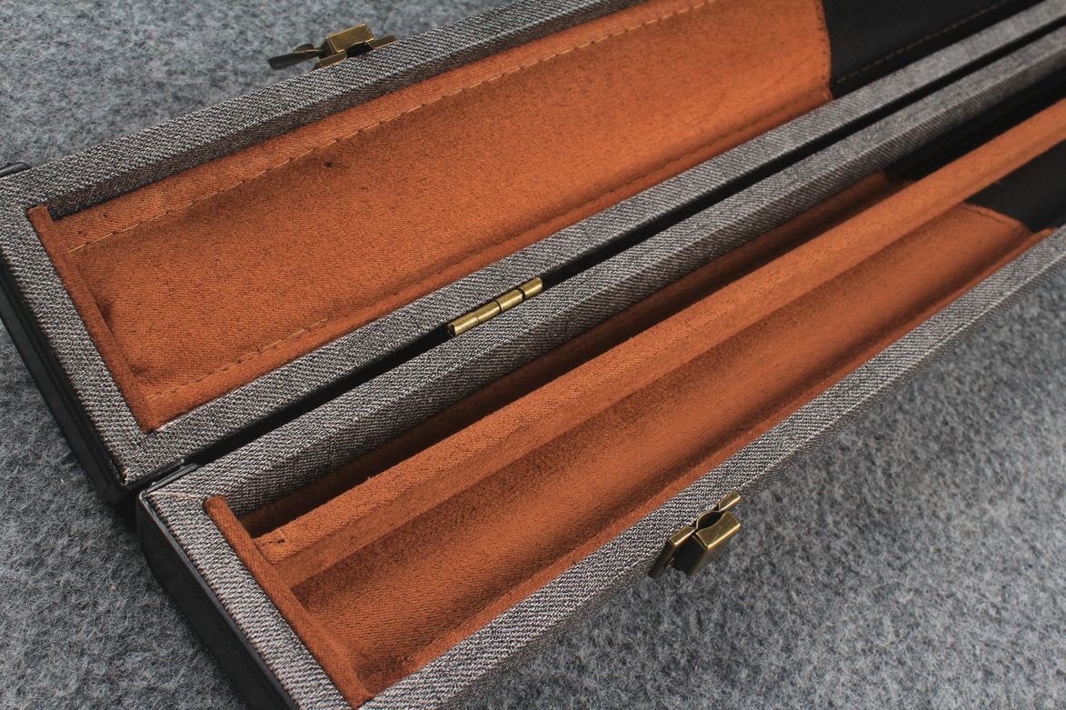 1 piece  leather snooker cue case with 2 slots