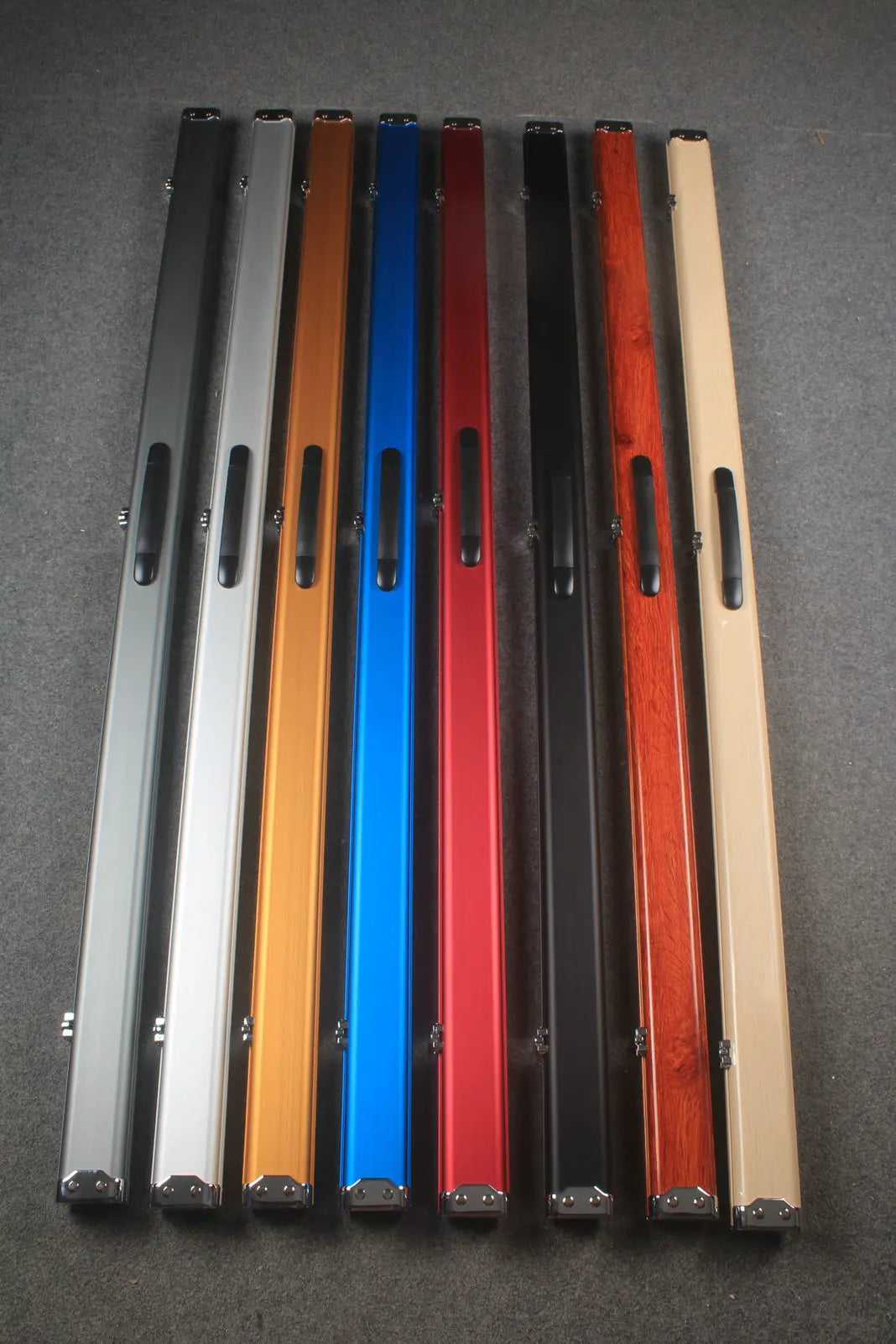 1 piece deluex slimline aluminium case with 2 slots WOODS CUES