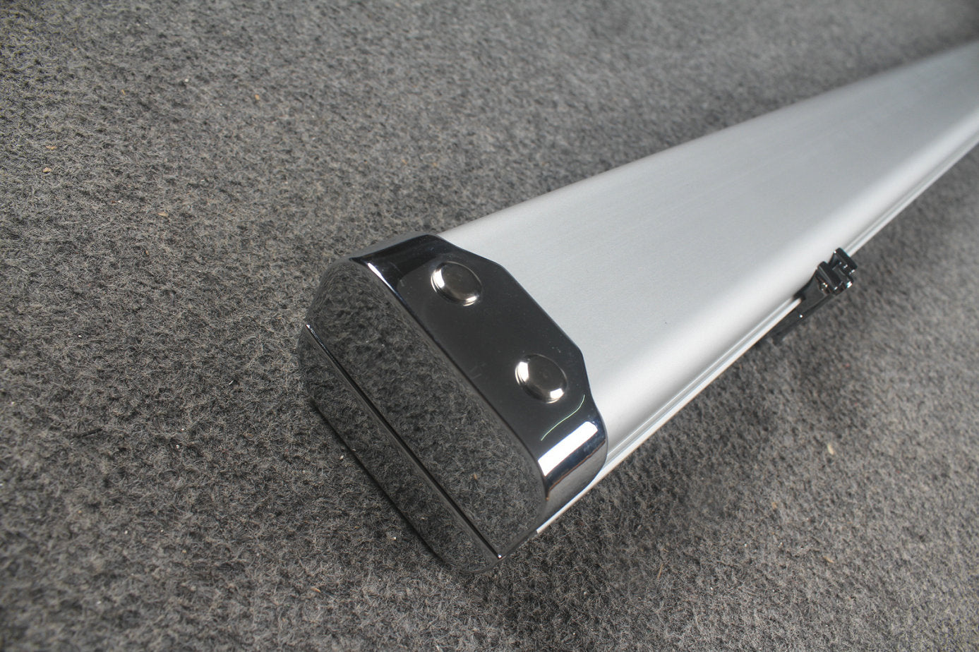 1 piece deluex slimline aluminium case with 2 slots