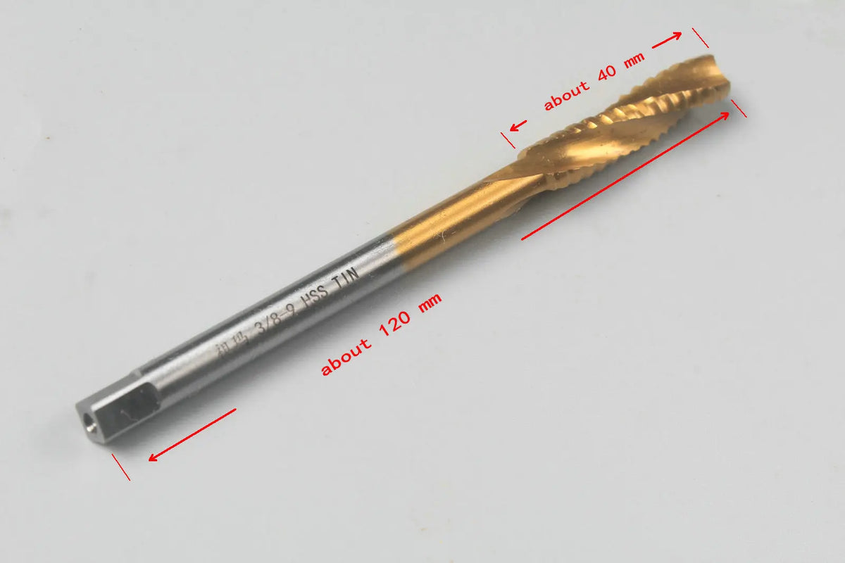 Tap for Pool Cue Joint Pin Installation 4 size - Straight Flute Tap,Twist Drill Bit WOODS CUES