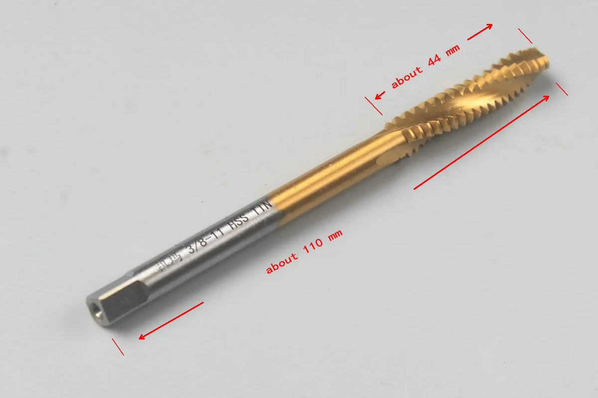 Tap for Pool Cue Joint Pin Installation 4 size - Straight Flute Tap,Twist Drill Bit WOODS CUES