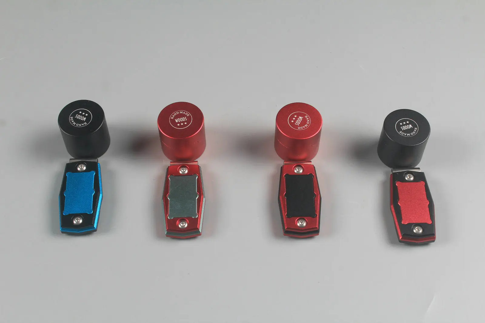 HQ aluminium alloy magnetic snooker / pool cue chalk holder with belt clip WOODS CUES