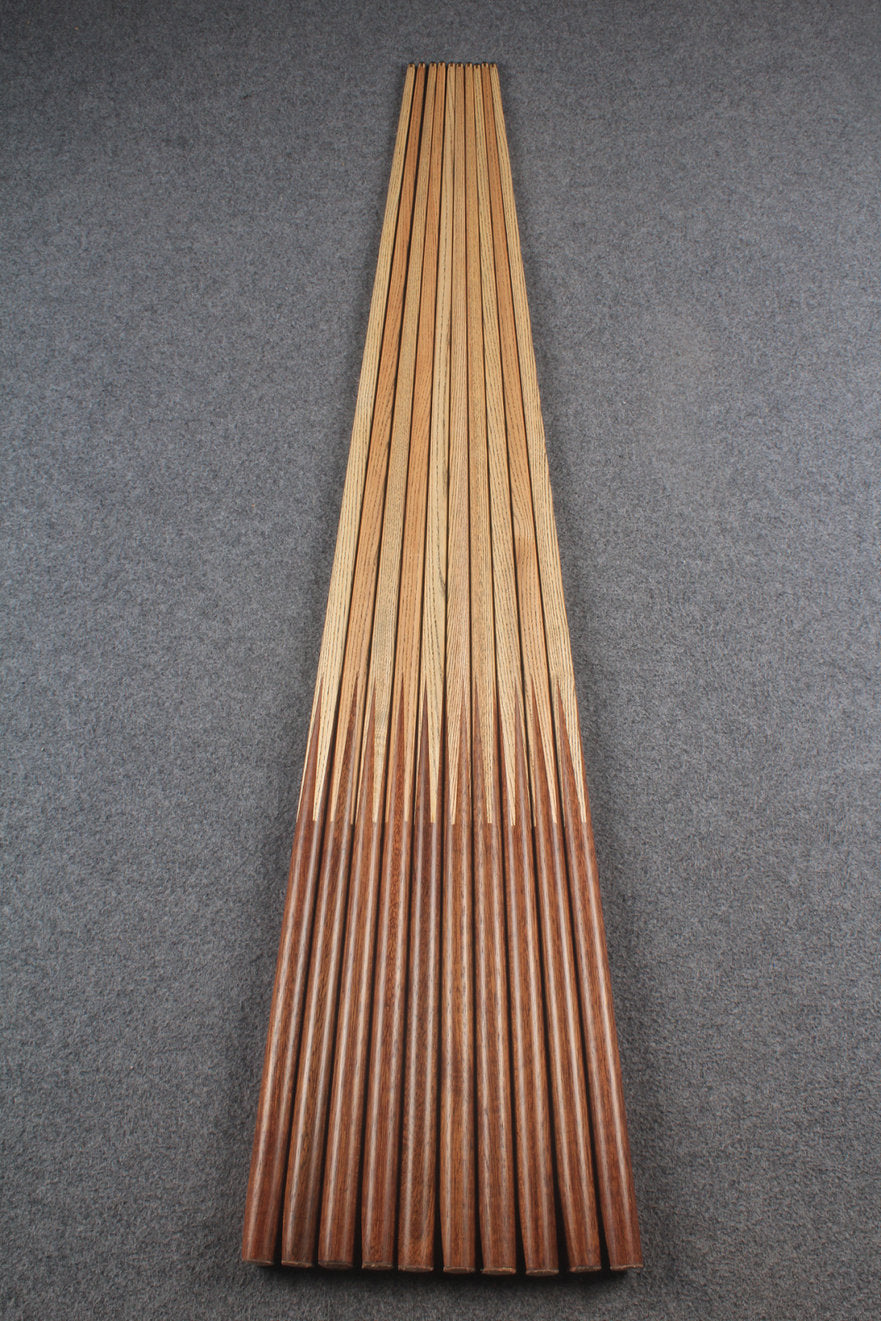 1 piece ash club cues walnut wood butt