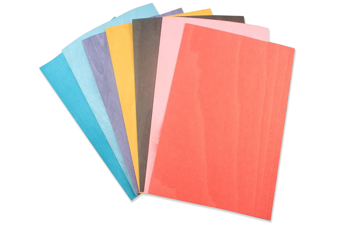 colored maple veneer sheet for cue making - 17x28 CM * 1 mm