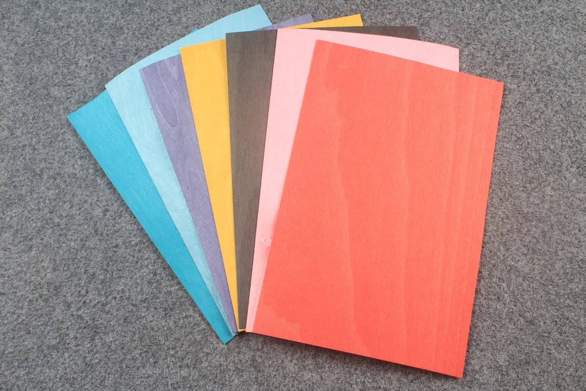 colored maple veneer sheet for cue making - 17x28 CM * 1 mm