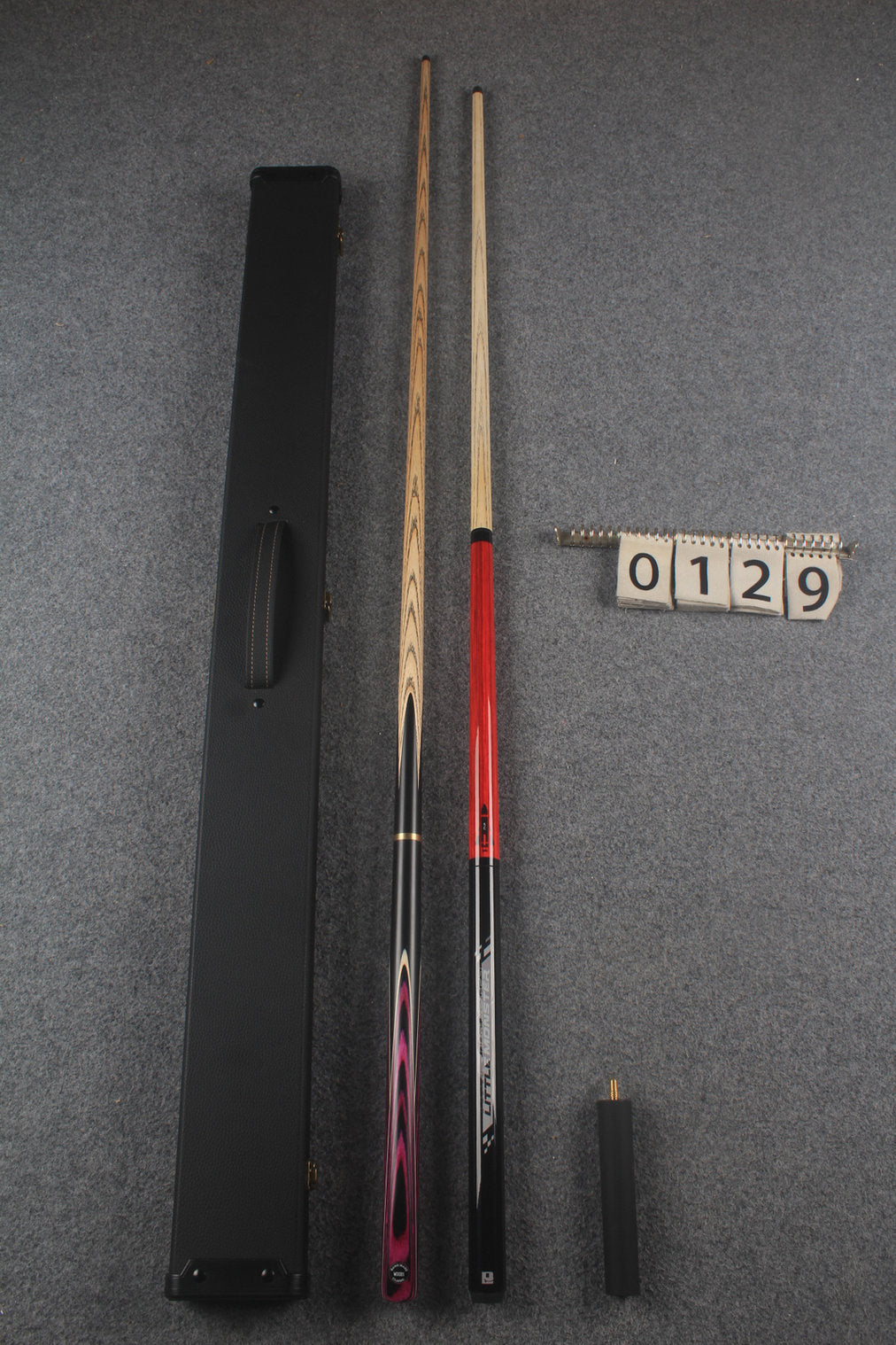 3/4 ASH chinese 8 ball pool cue + 1/2 break cue + case # 129