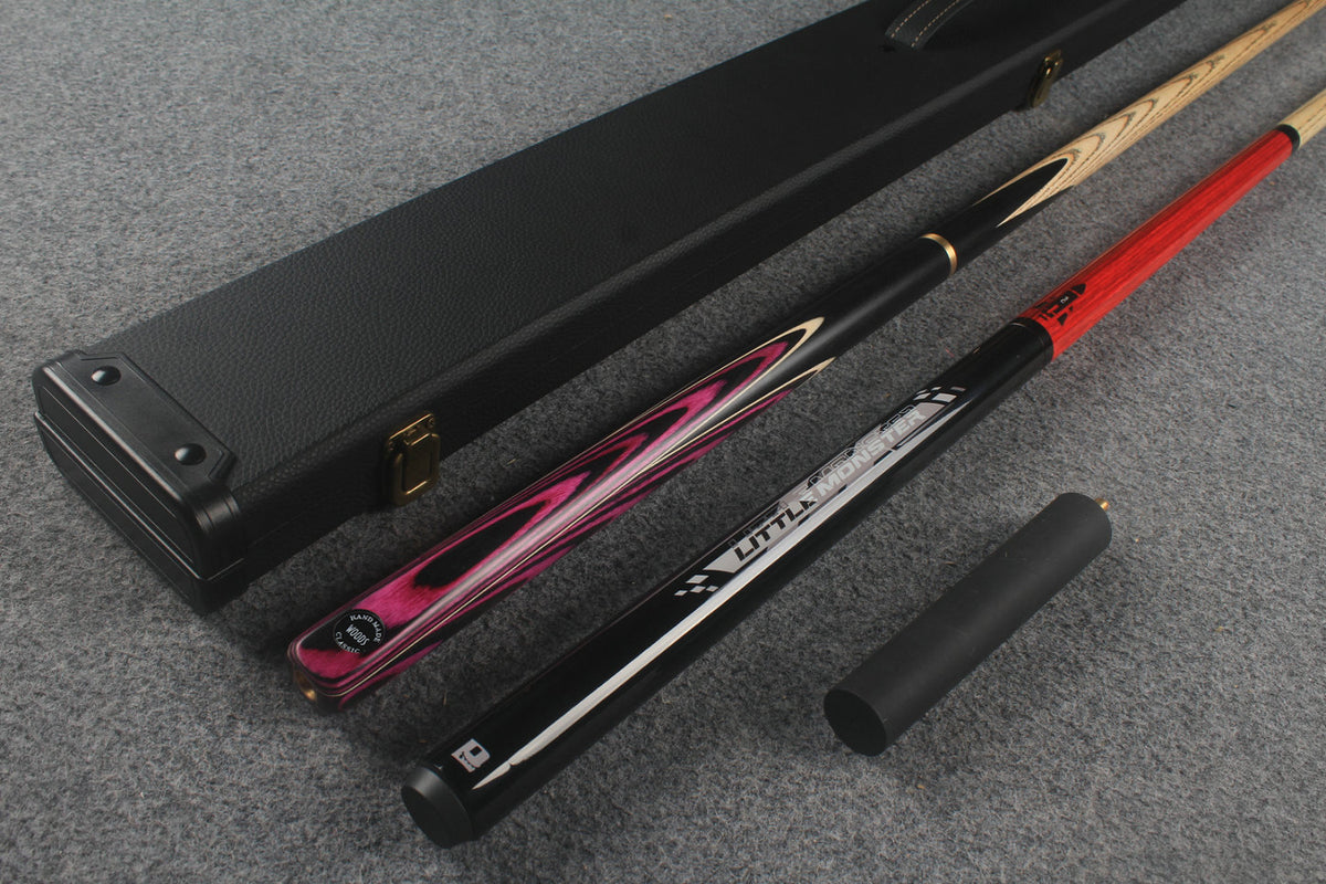 3/4 ASH chinese 8 ball pool cue + 1/2 break cue + case # 129