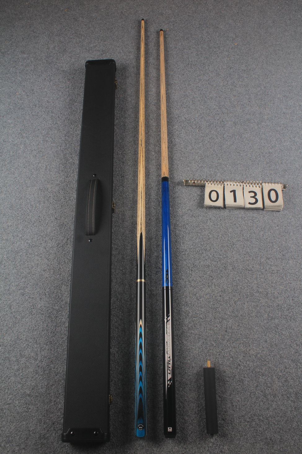 3/4 ASH chinese 8 ball pool cue + 1/2 break cue + case # 130