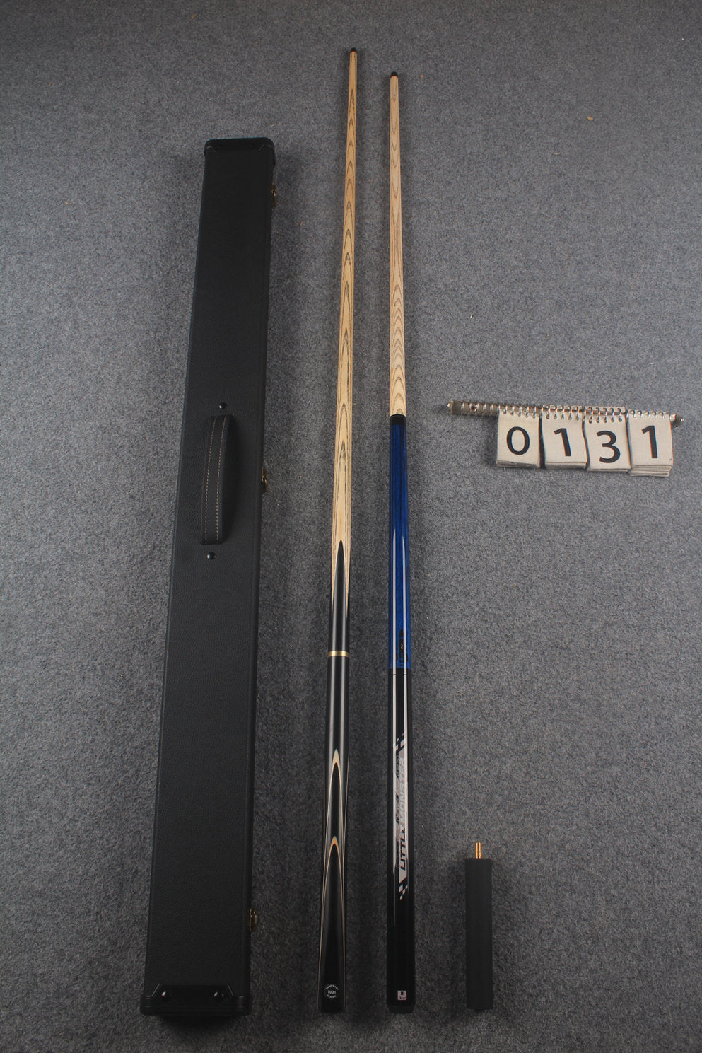 3/4 ASH chinese 8 ball pool cue + 1/2 break cue + case # 131