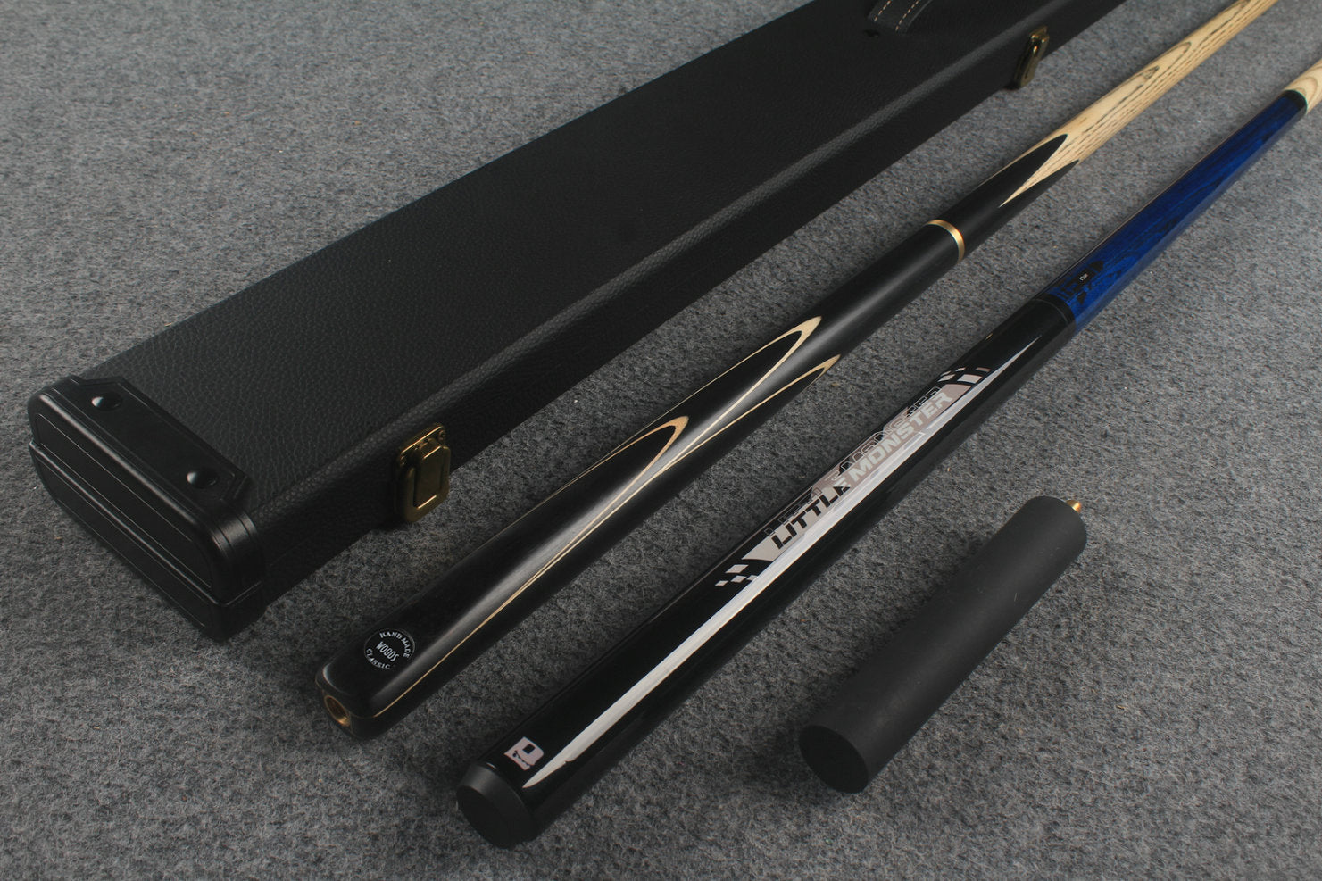 3/4 ASH chinese 8 ball pool cue + 1/2 break cue + case # 131