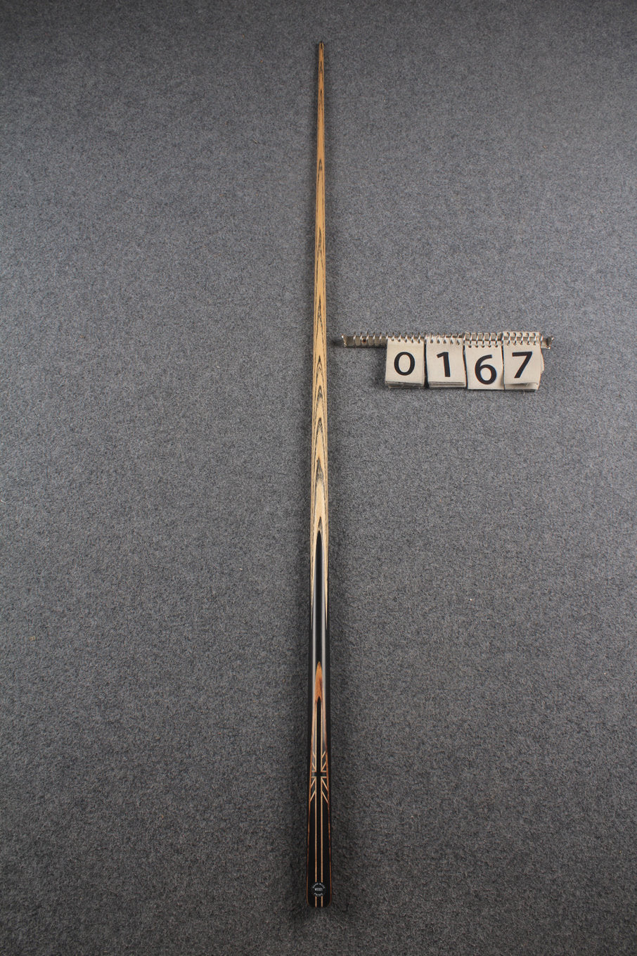 1 piece ash english pool cue # 167