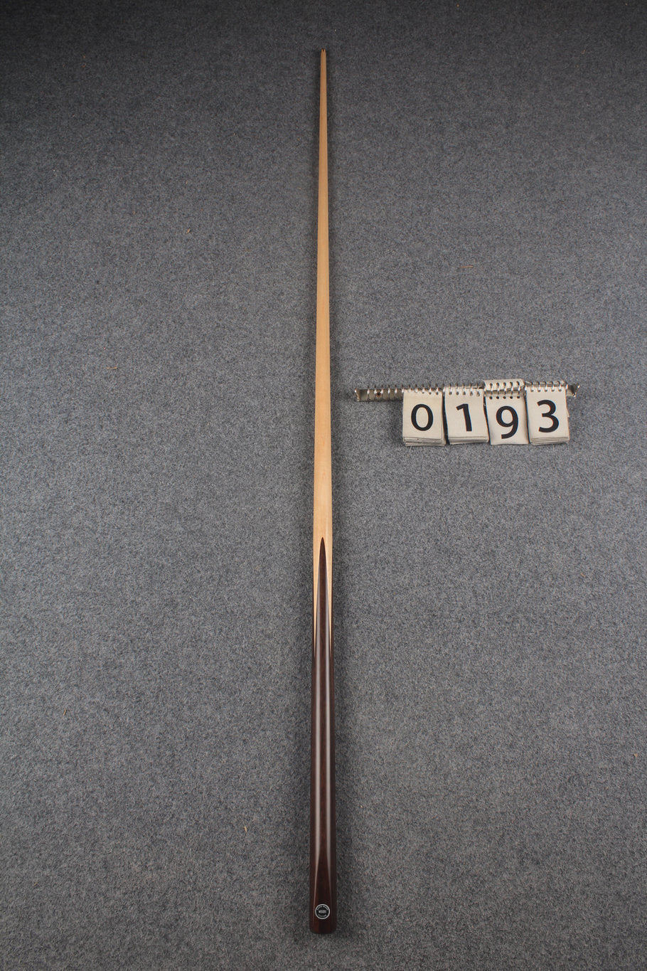 Exclusive 1 piece maple snooker cue #193 woods custom cue