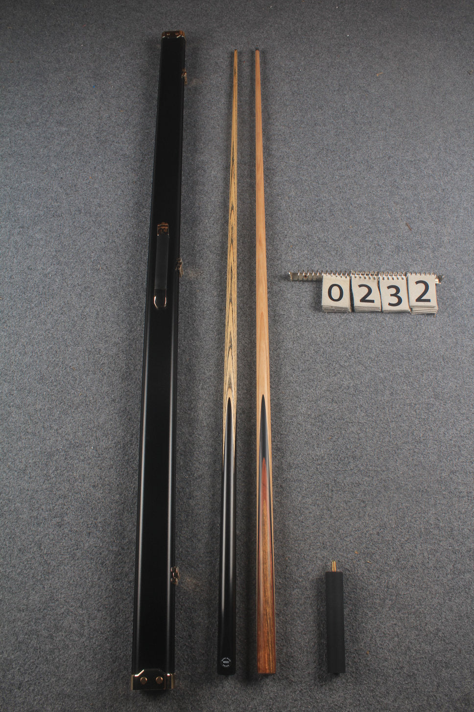1 piece ASH english pool cue + break cue + case # 232