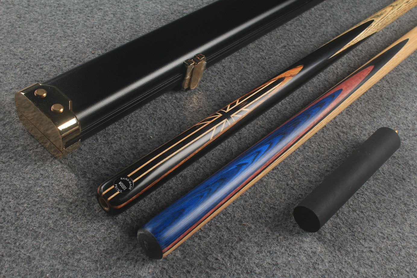 1 piece ASH english pool cue + break cue + case # 233