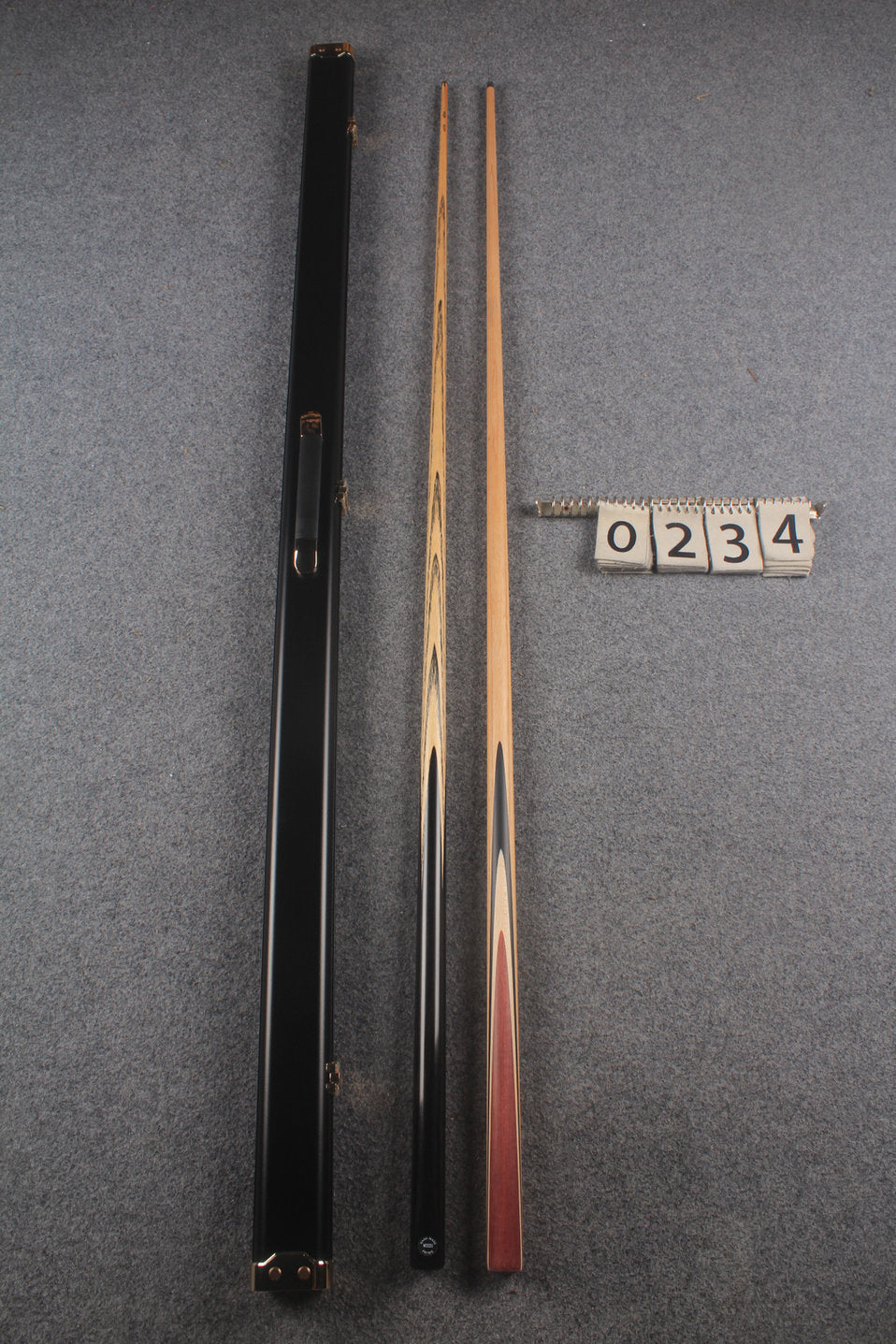 1 piece ASH english pool cue + break cue + case # 234