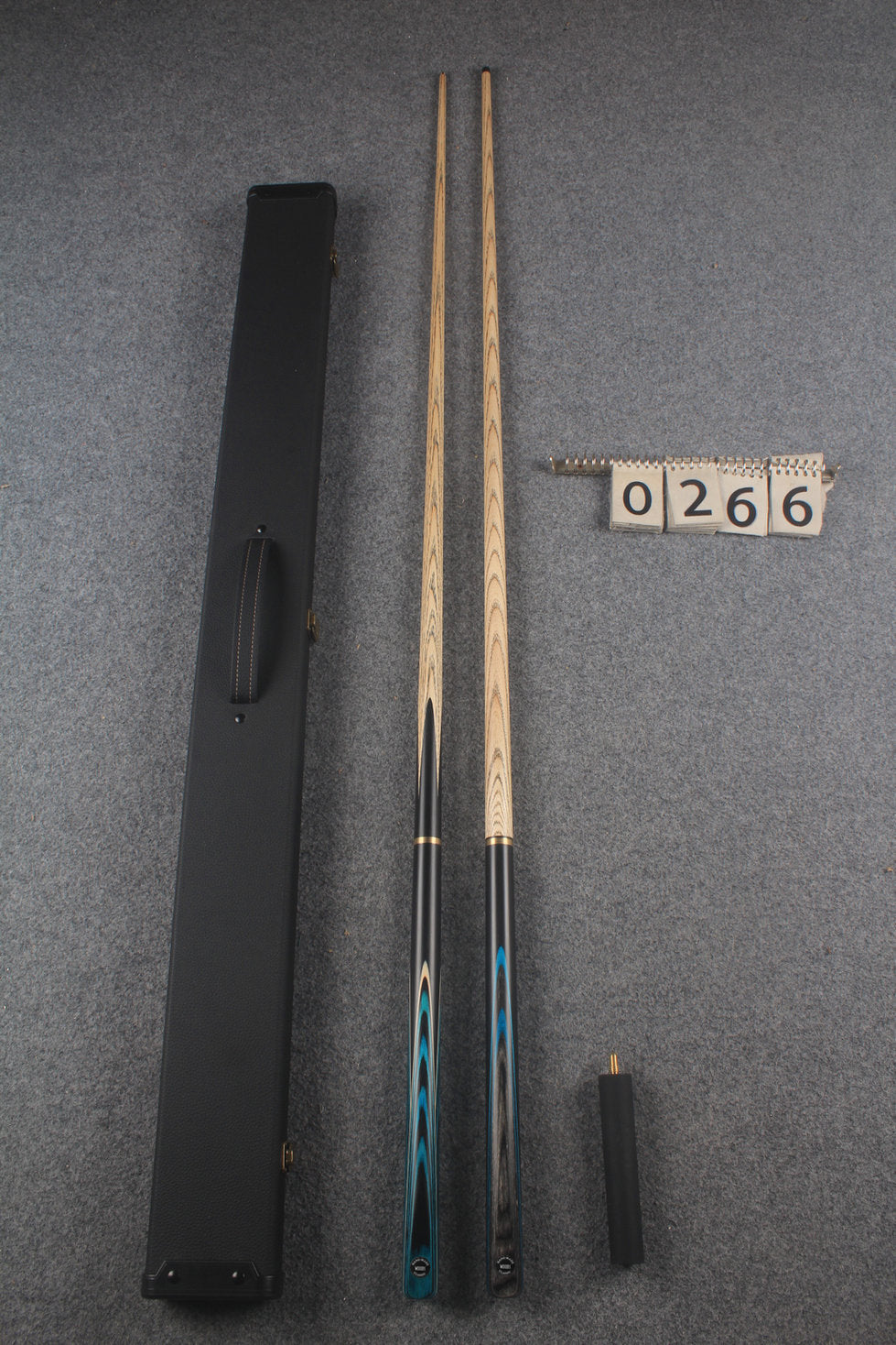 3/4 ASH english pool cue + break cue + case # 266