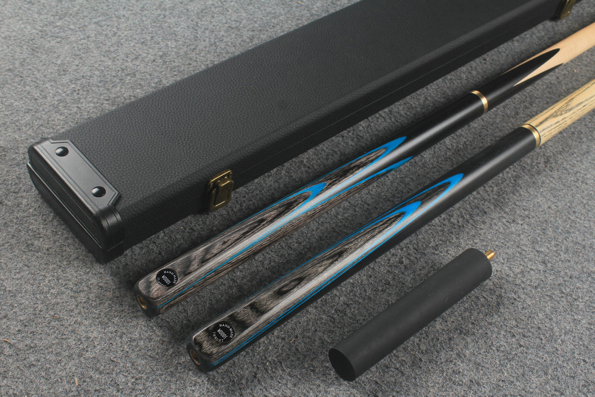 3/4 maple english pool cue + ASH break cue + case # 339
