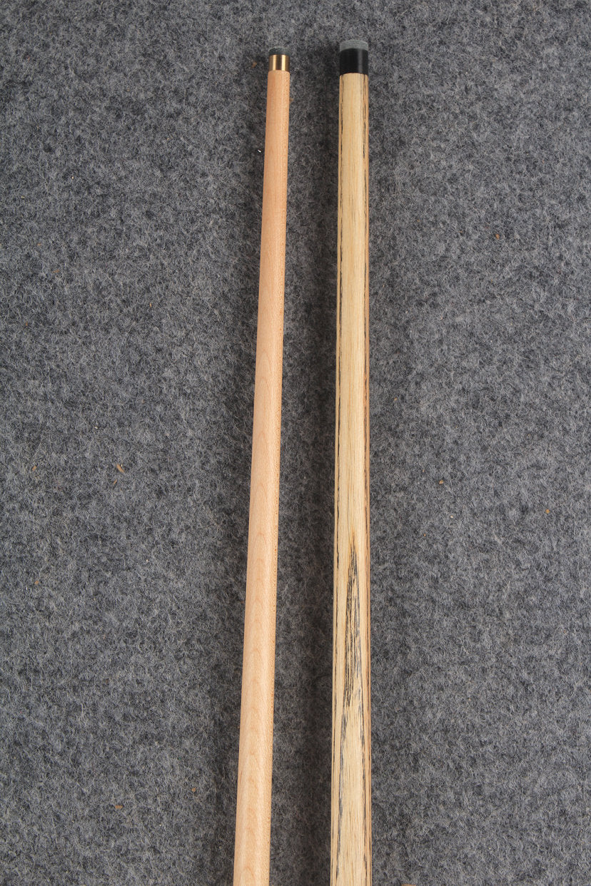 3/4 maple english pool cue + ASH break cue + case # 340