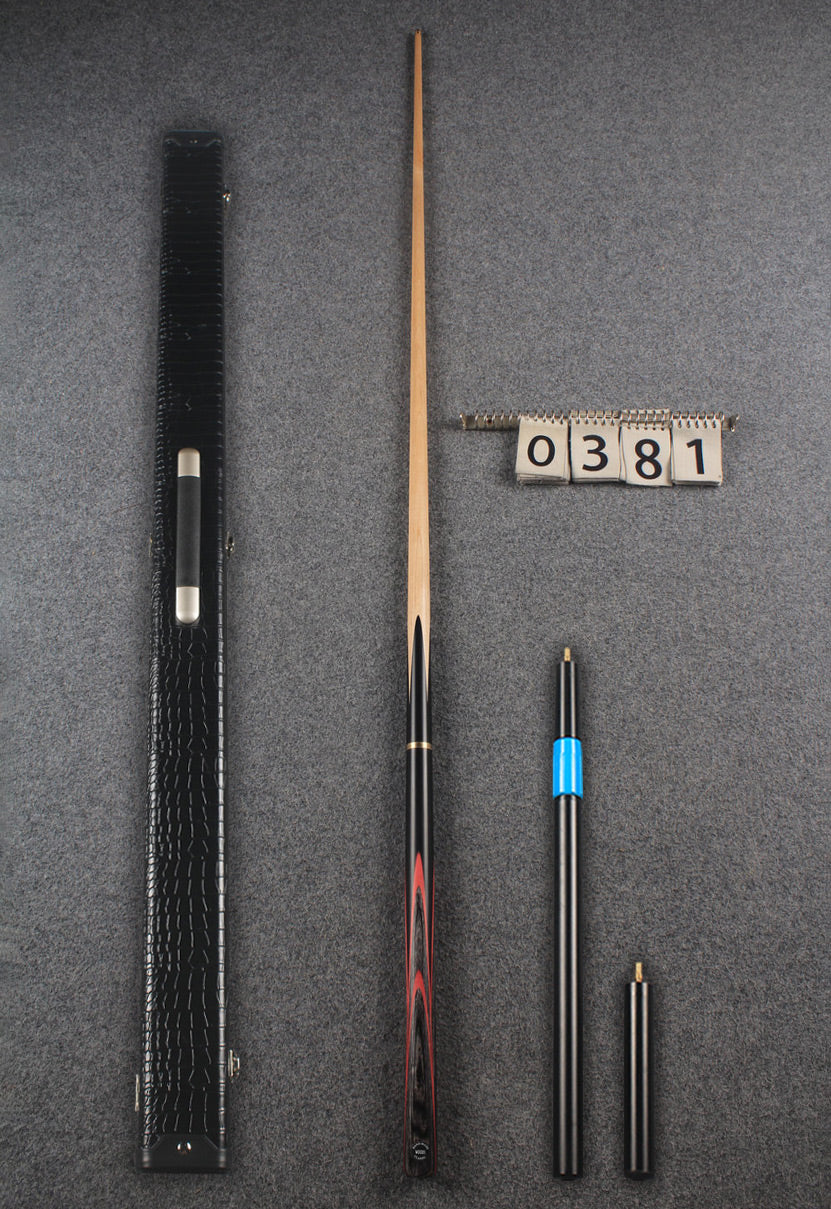 3/4 maple snooker cue #381