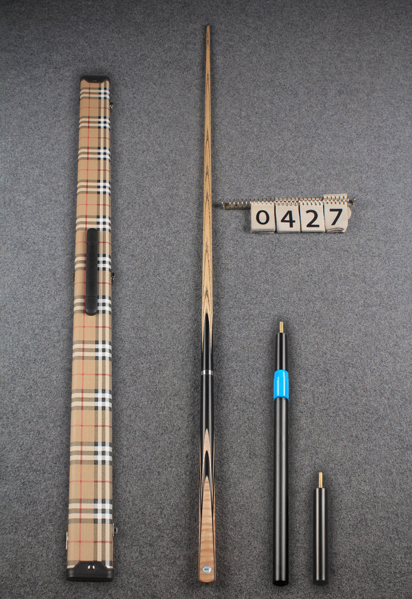 Exclusive 3/4 handmade ash snooker cue # 427 woods custom cue