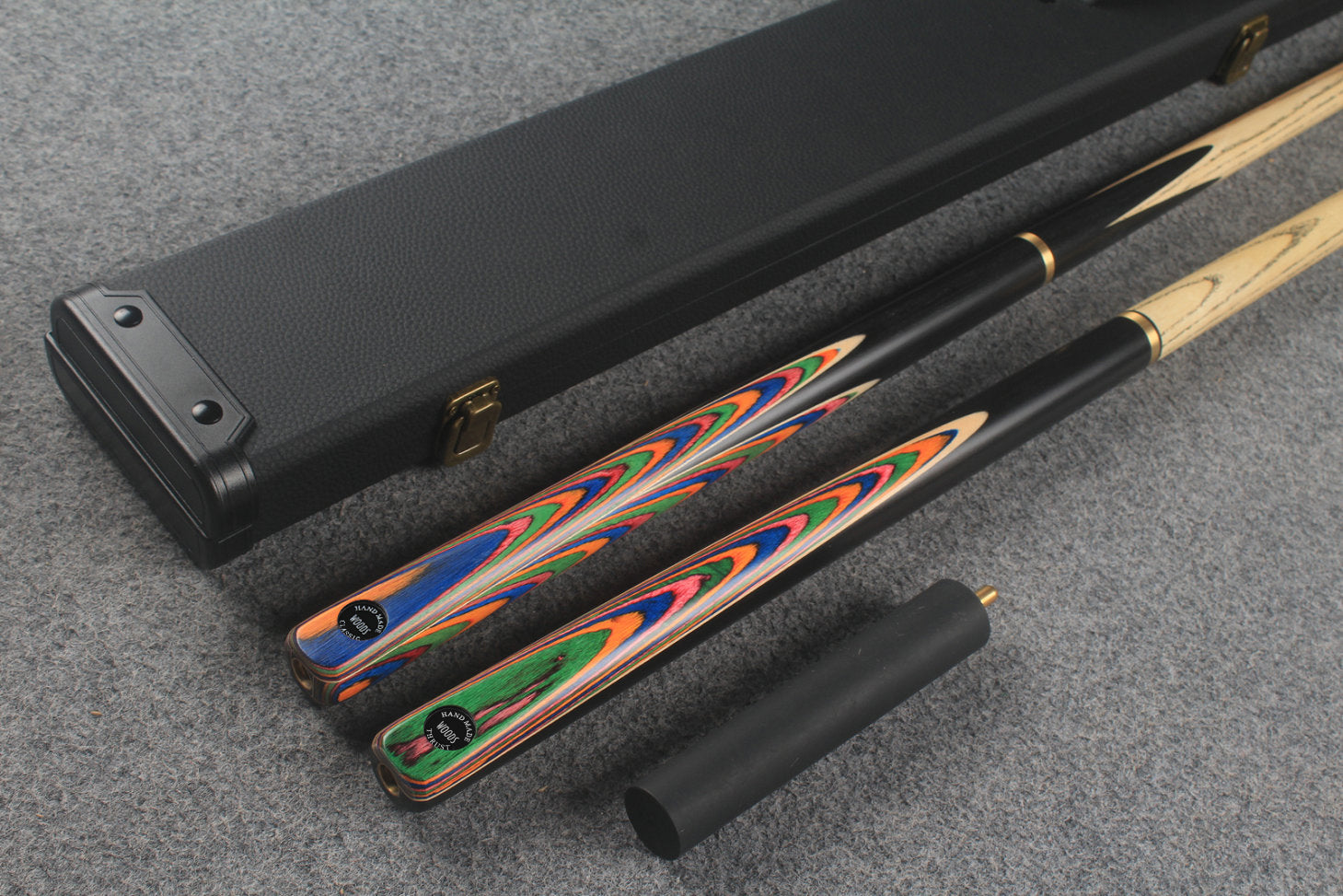 3/4 ASH english pool cue + break cue + case # 430