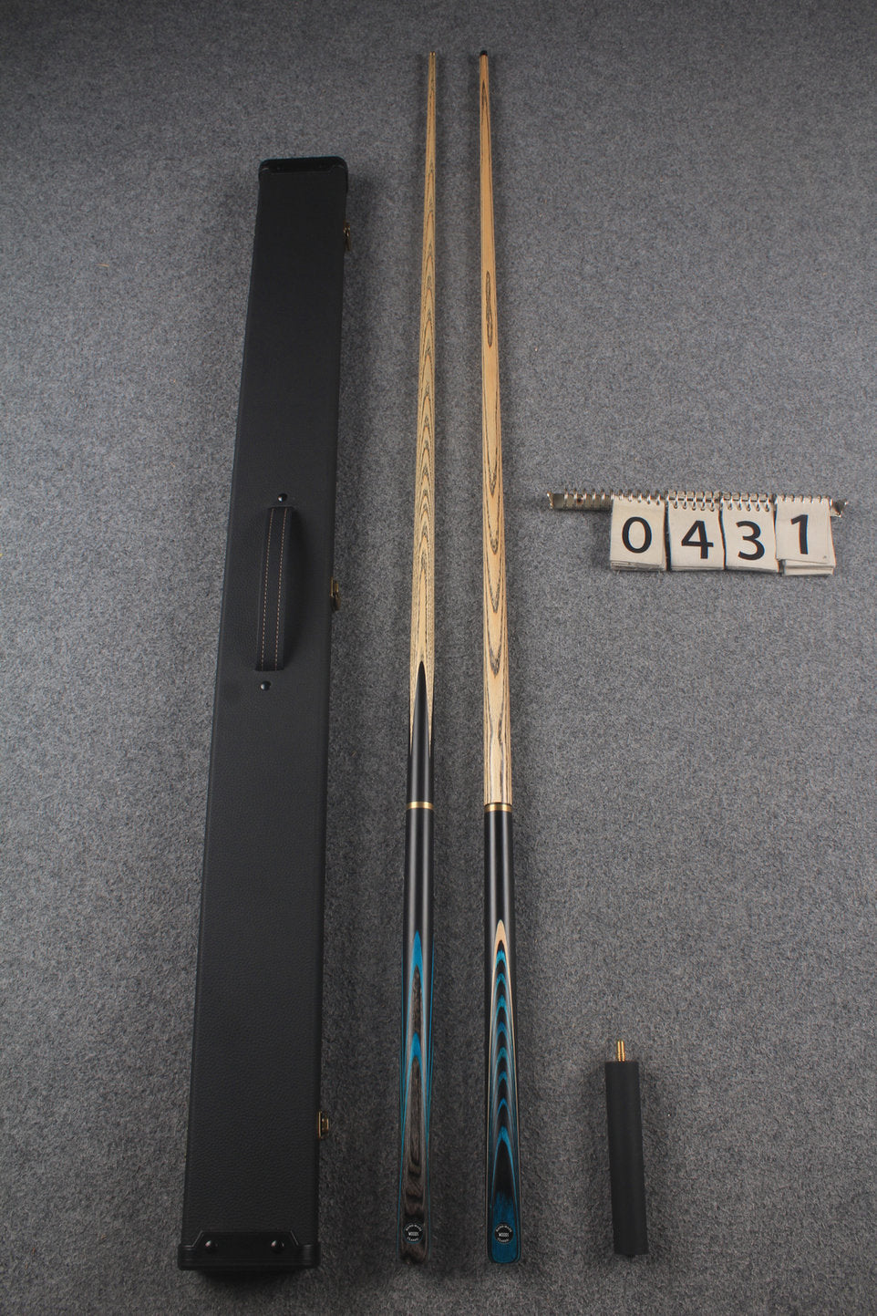 3/4 ASH english pool cue + break cue + case # 431