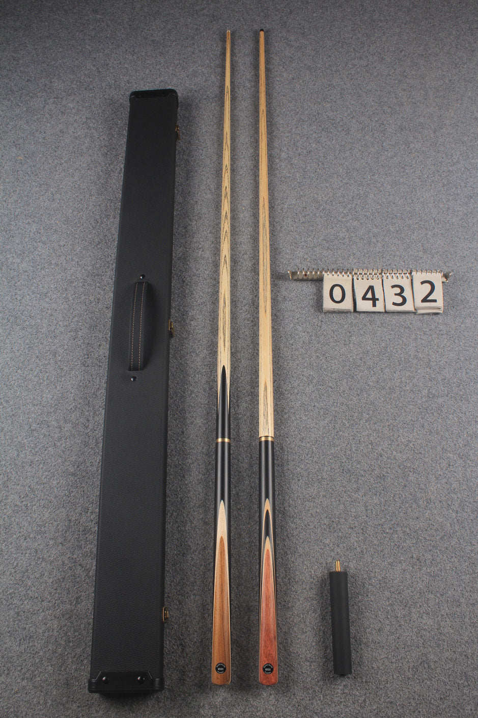 3/4 ASH english pool cue + break cue + case # 432