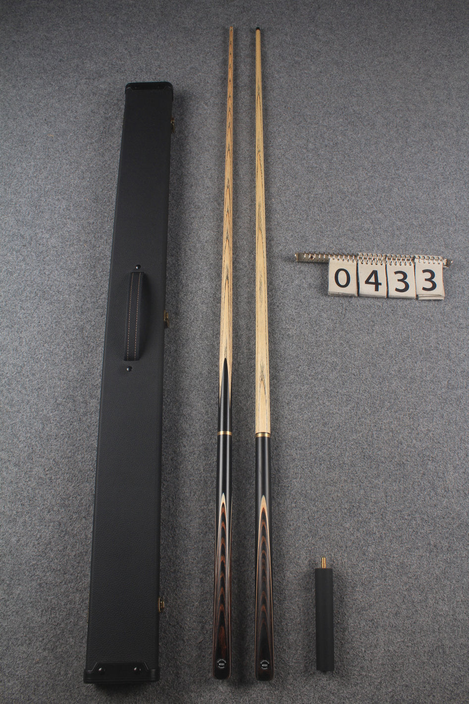 3/4 ASH english pool cue + break cue + case # 433