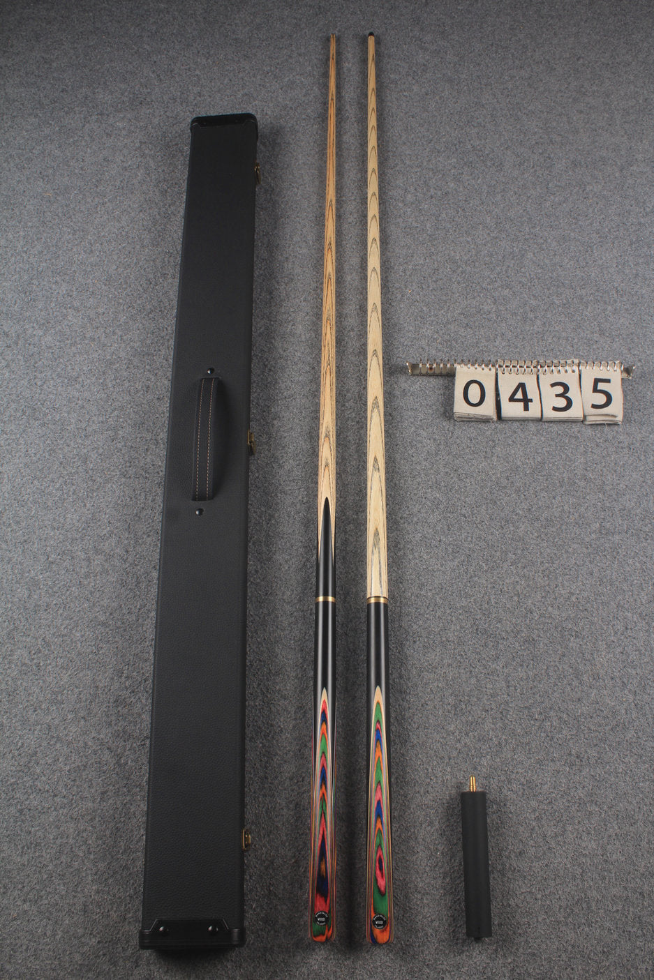 3/4 ASH english pool cue + break cue + case # 435