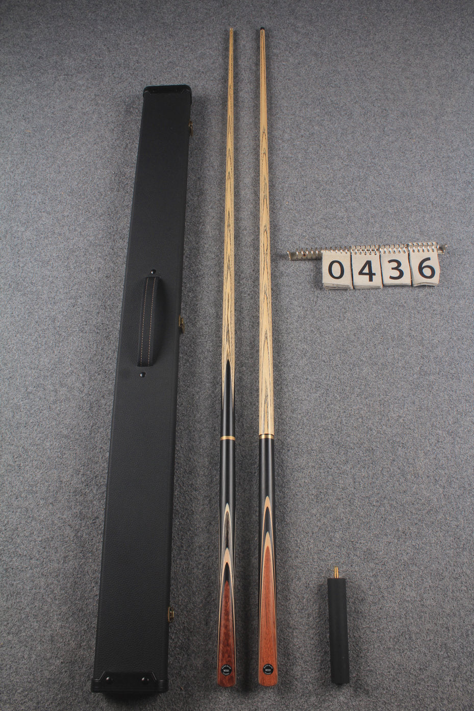 3/4 ASH english pool cue + break cue + case # 436