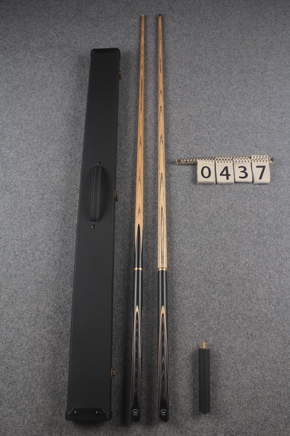 3/4 ASH english pool cue + break cue + case # 437