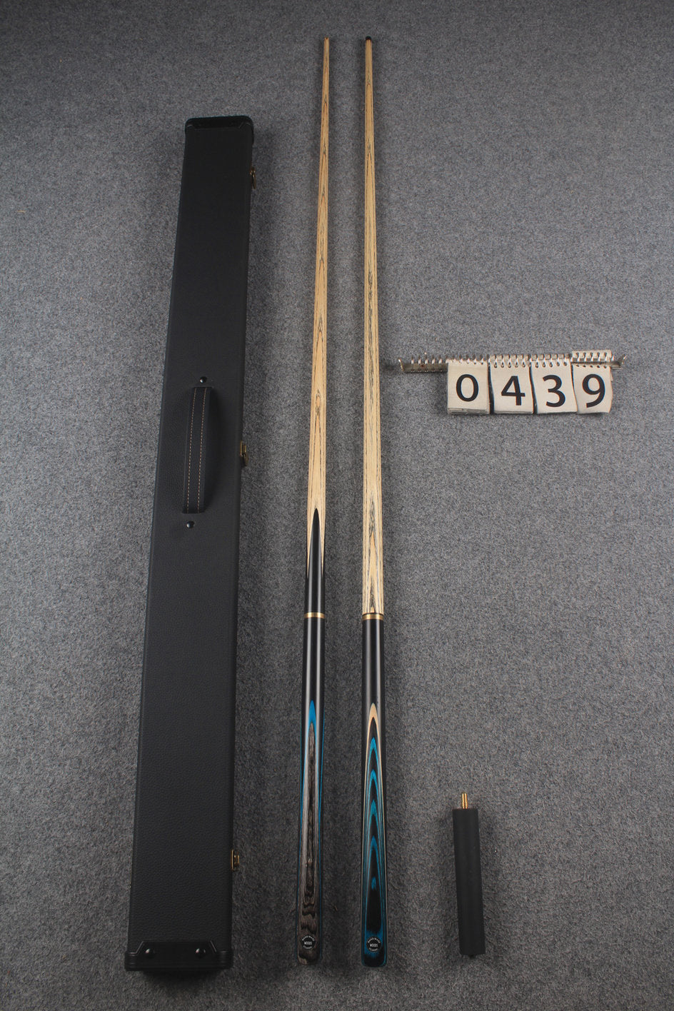 3/4 ASH english pool cue + break cue + case # 439