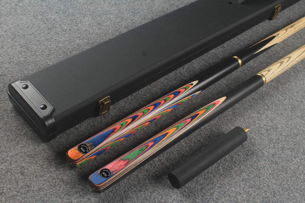 3/4 ASH english pool cue + break cue + case # 443