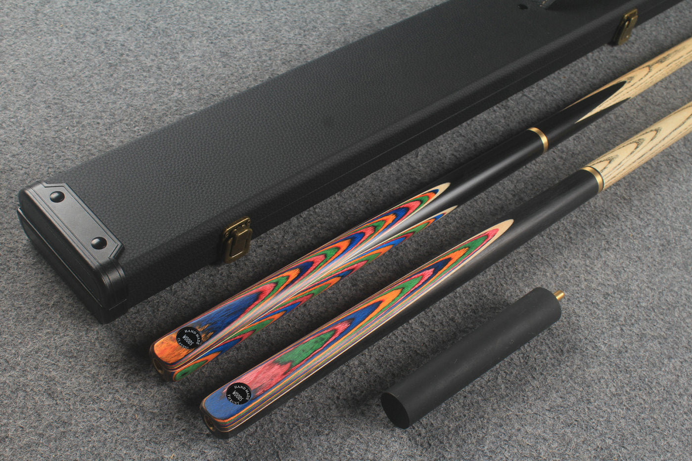 3/4 ASH english pool cue + break cue + case # 443