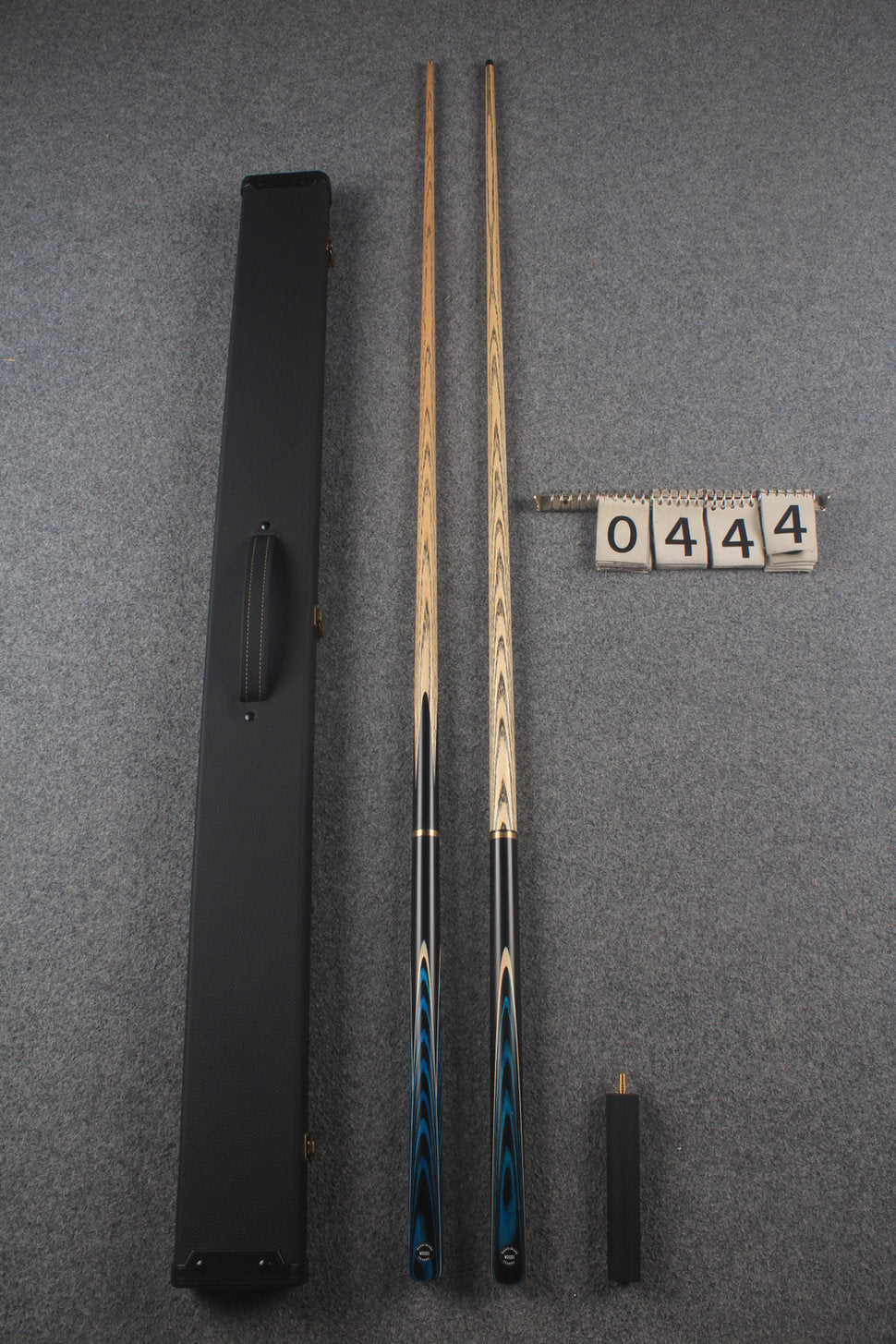 3/4 ASH english pool cue + break cue + case # 444