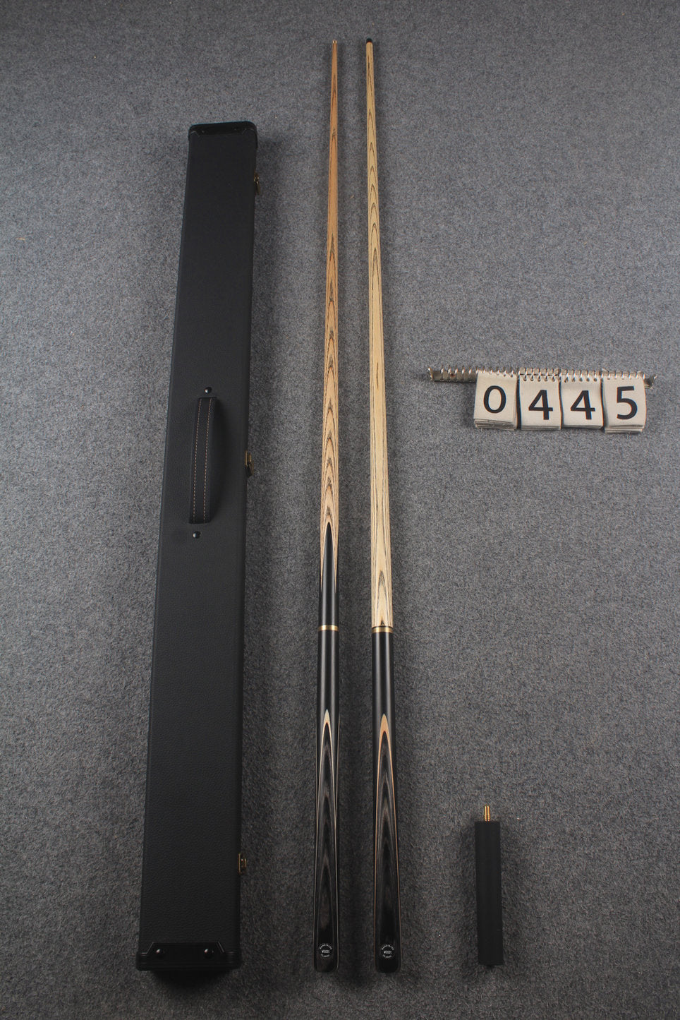 3/4 ASH english pool cue + break cue + case # 445