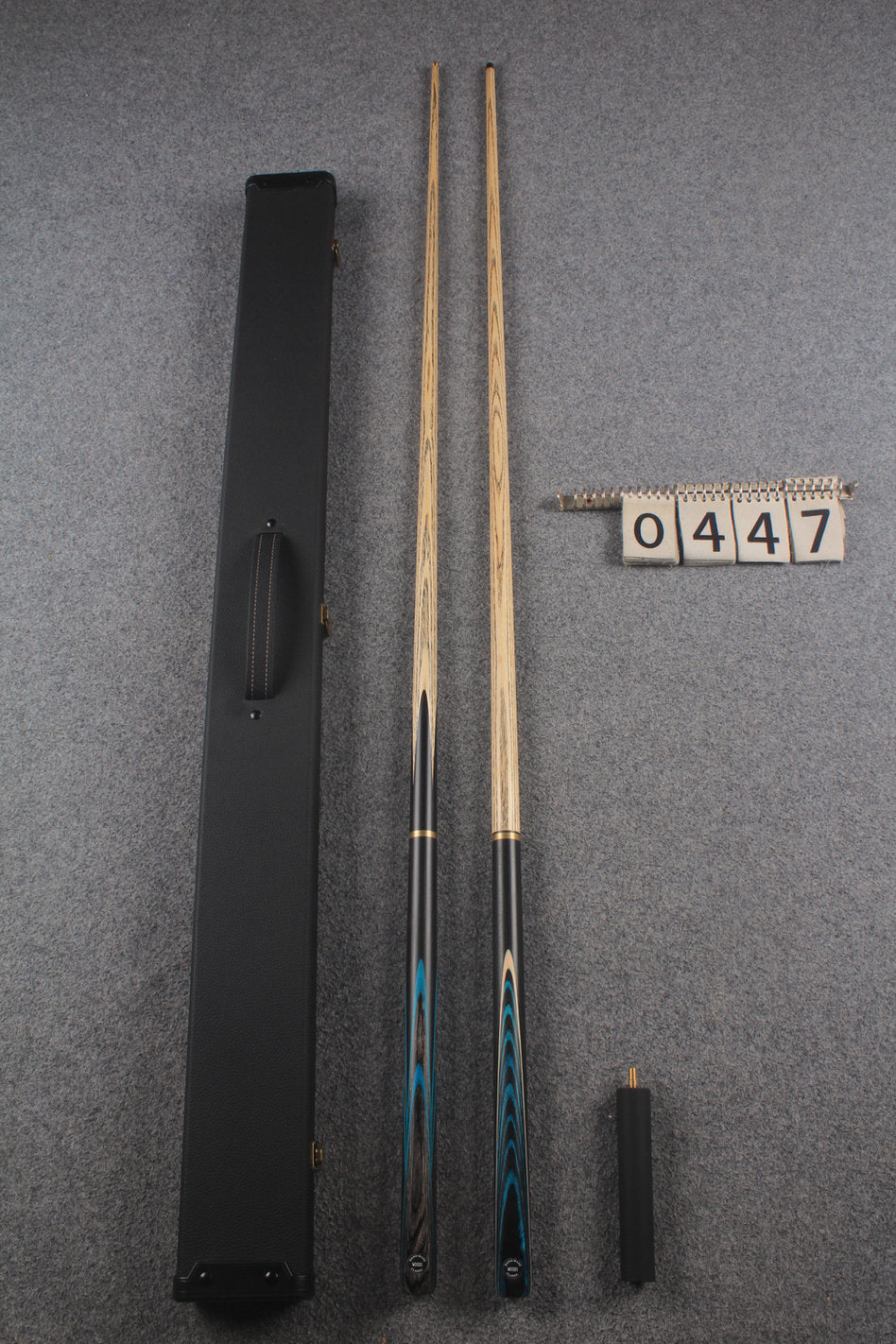 3/4 ASH english pool cue + break cue + case # 447