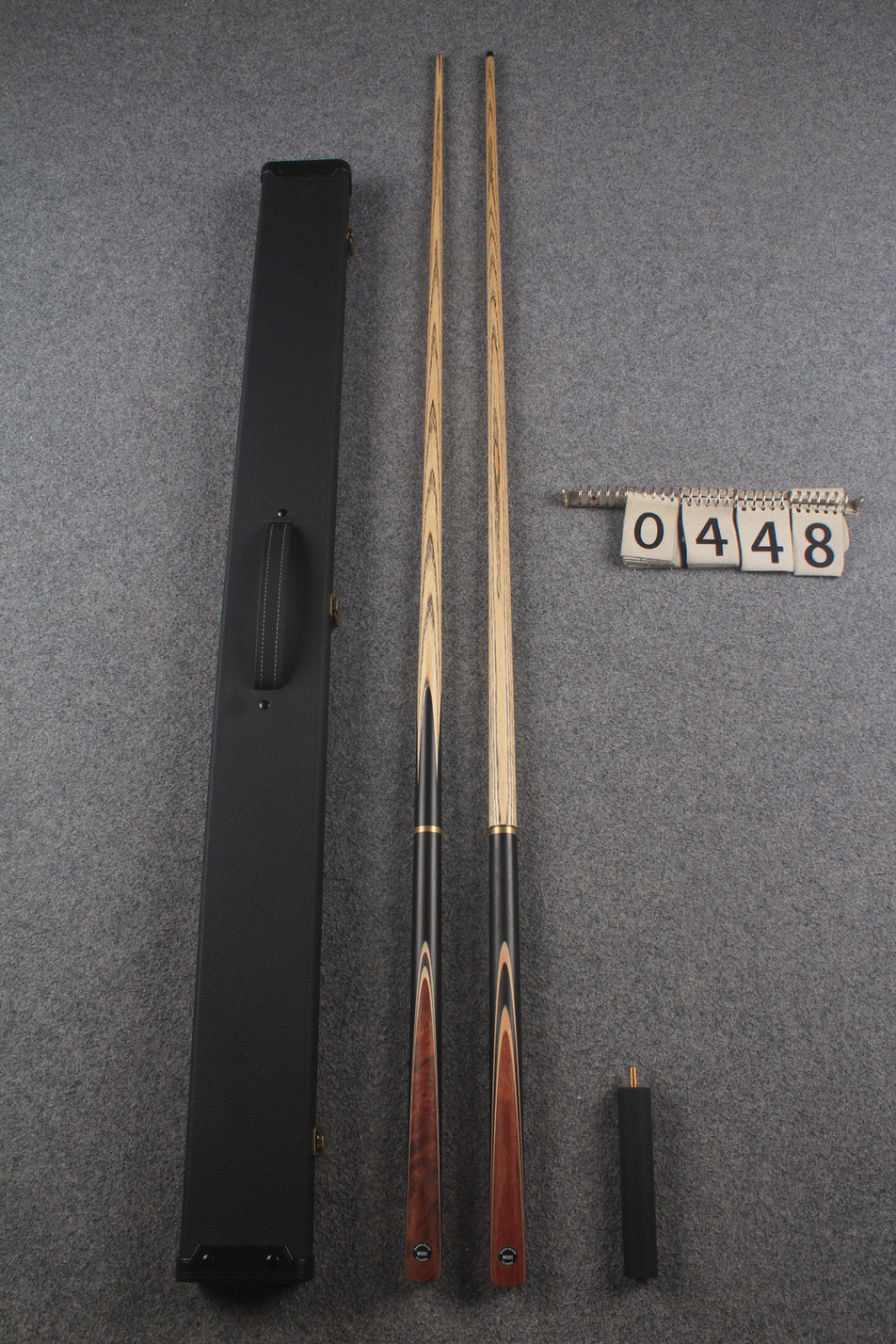 3/4 ASH english pool cue + break cue + case # 448