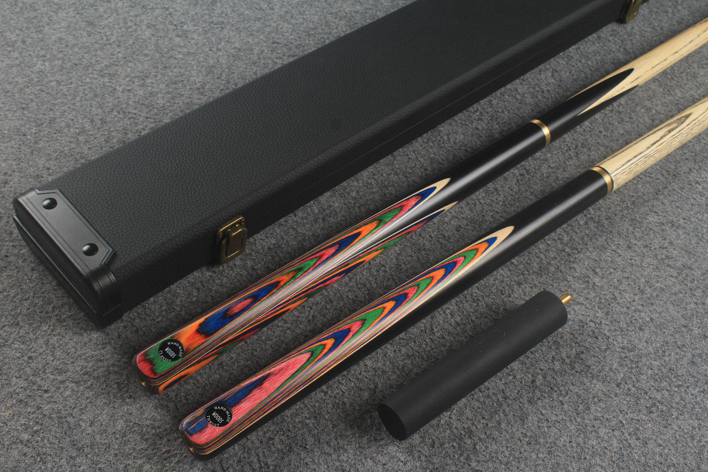3/4 ASH english pool cue + break cue + case # 449