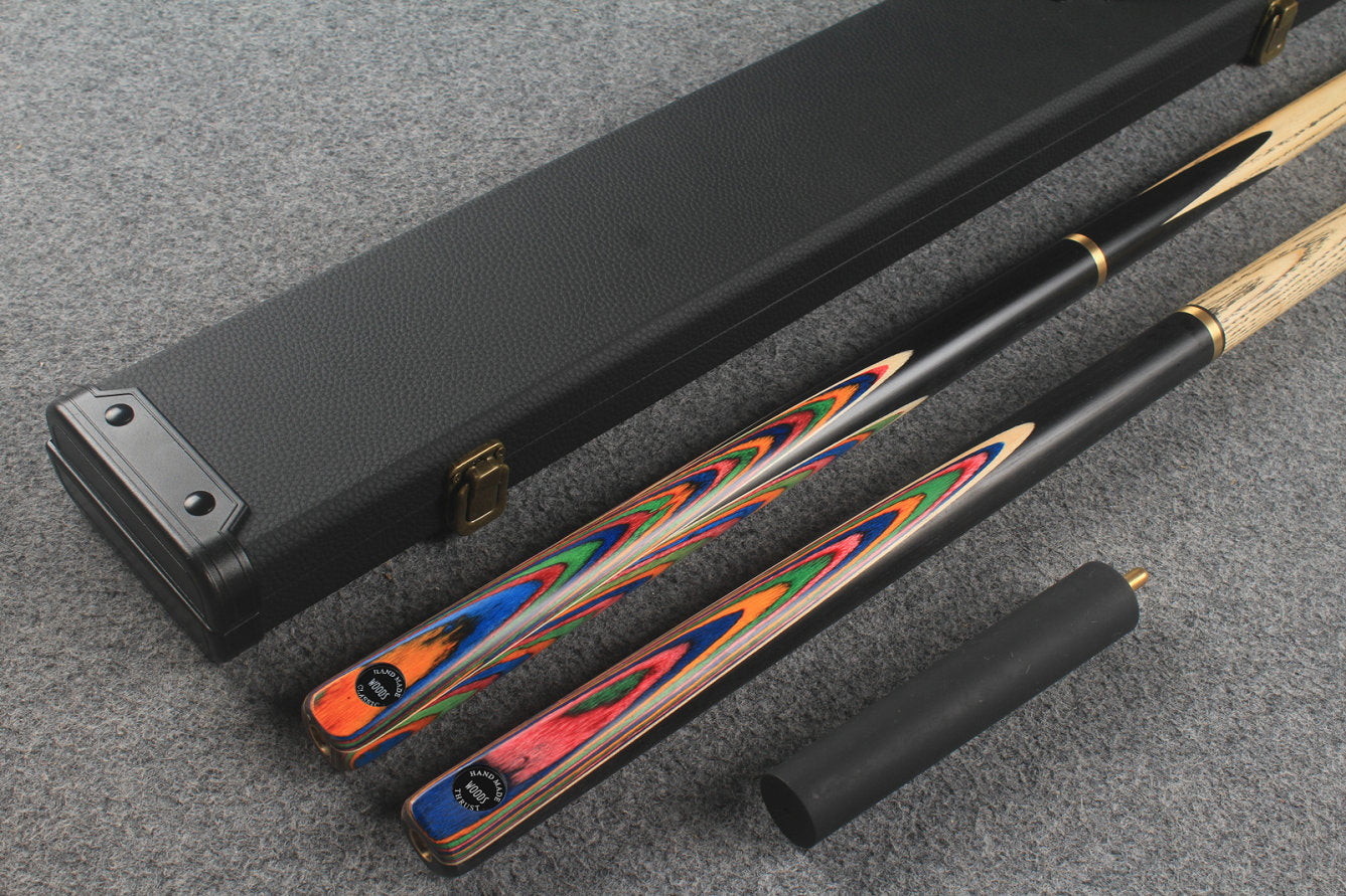 3/4 ASH english pool cue + break cue + case # 453