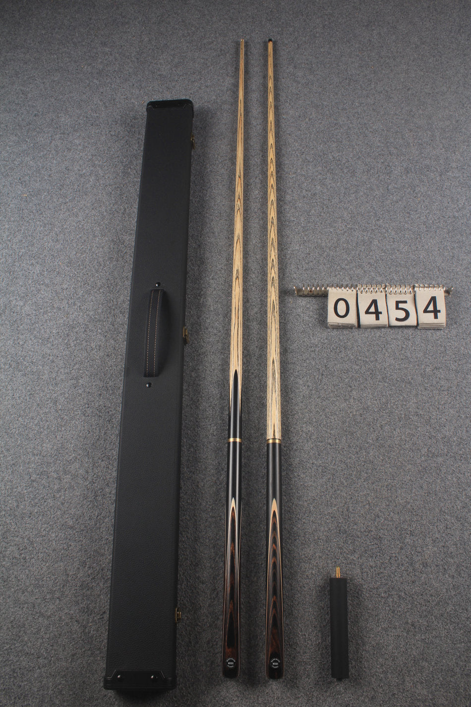 3/4 ASH english pool cue + break cue + case # 454