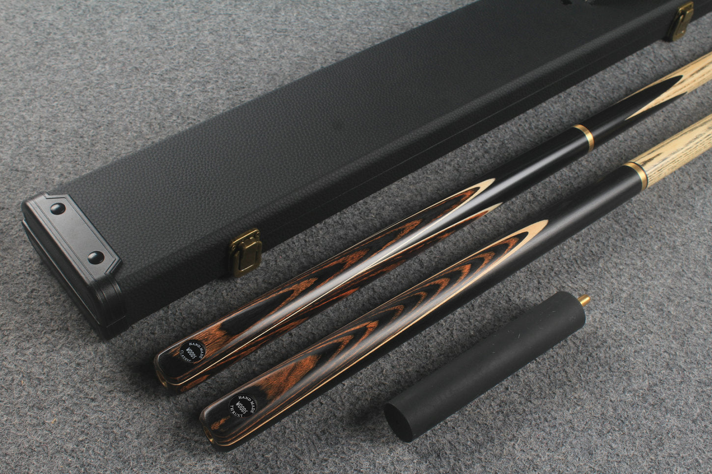 3/4 ASH english pool cue + break cue + case # 454