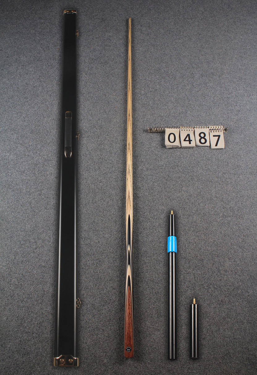 1 piece ash snooker cue # 487 WOODS CUES